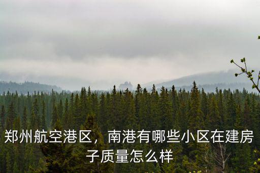 鄭州航空港南港未來怎么樣,鄭州航空港區