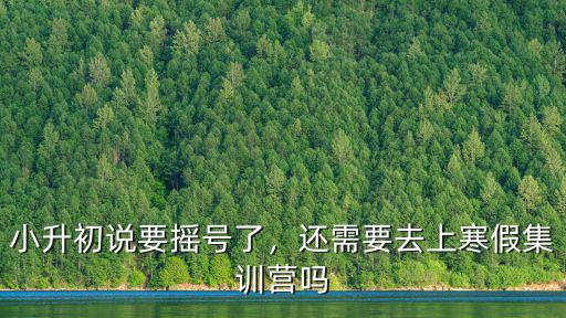 小升初說要搖號了，還需要去上寒假集訓營嗎