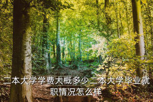 二本大學學費大概多少二本大學畢業就職情況怎么樣