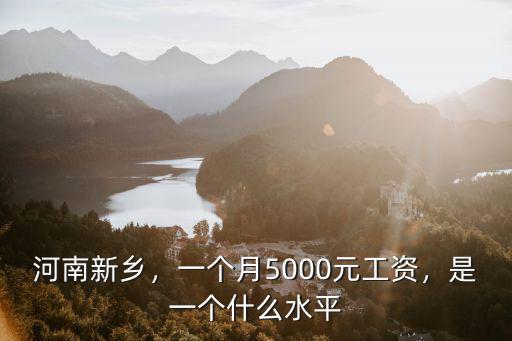 河南一月多少是高工資,一個月工資大概多少