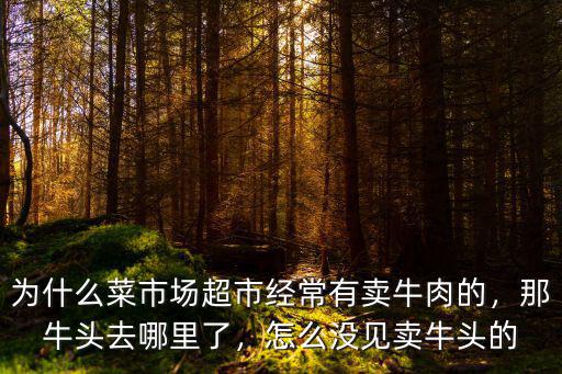 河南哪里有賣牛頭,那牛頭去哪里了