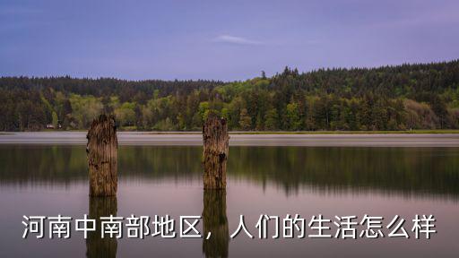 河南中南部地區，人們的生活怎么樣