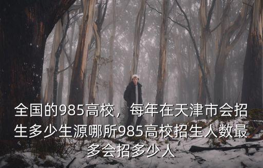 全國的985高校，每年在天津市會招生多少生源哪所985高校招生人數(shù)最多會招多少人