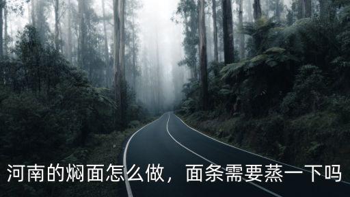 河南的蒸面條怎么蒸的,有沒有蒸的面條