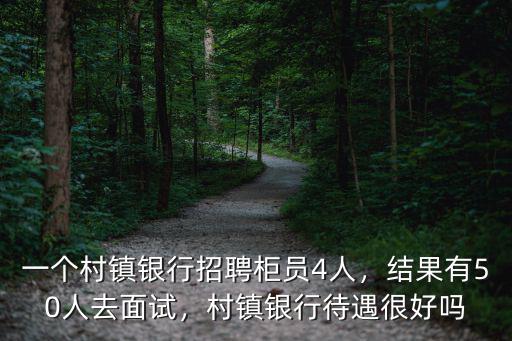 南陽村鎮(zhèn)銀行柜員待遇怎么樣,一個村鎮(zhèn)銀行招聘柜員4人