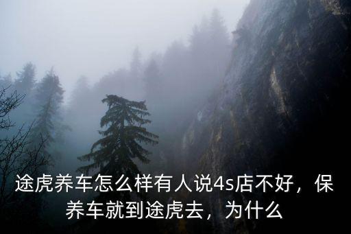 途虎養車怎么樣有人說4s店不好，保養車就到途虎去，為什么