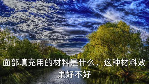 面部填充用的材料是什么，這種材料效果好不好