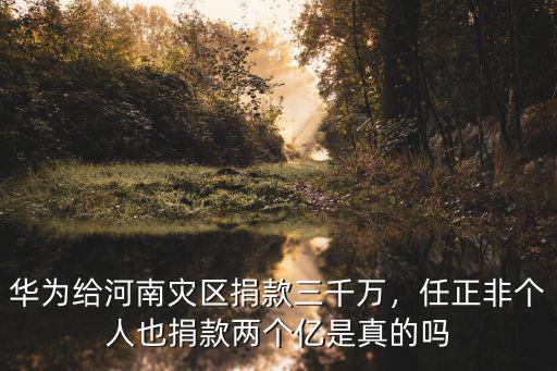 在哪里對河南捐款,華為給河南災區捐款三千萬