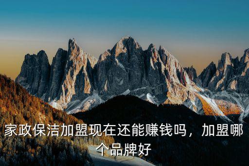 家政保潔加盟現在還能賺錢嗎，加盟哪個品牌好