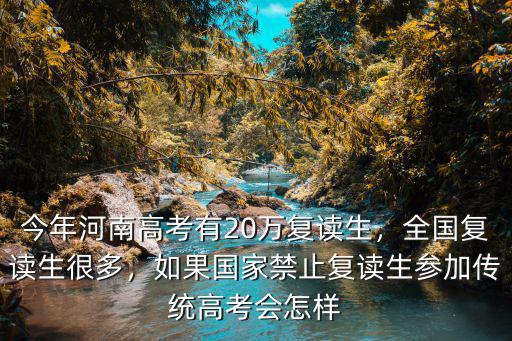 今年河南高考有20萬(wàn)復(fù)讀生，全國(guó)復(fù)讀生很多，如果國(guó)家禁止復(fù)讀生參加傳統(tǒng)高考會(huì)怎樣