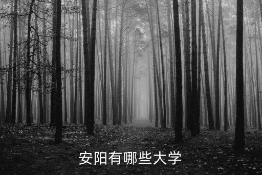 安陽有哪些大學(xué)