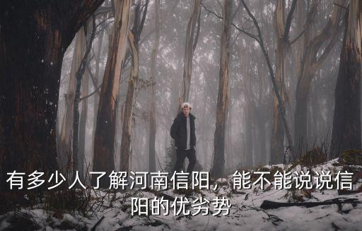 有多少人了解河南信陽，能不能說說信陽的優劣勢