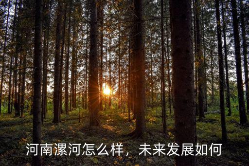 河南漯河哪里最窮,河南漯河怎么樣