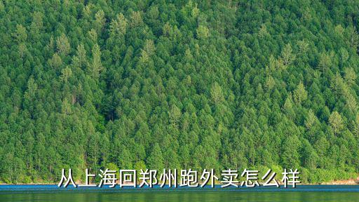 從上海回鄭州跑外賣怎么樣