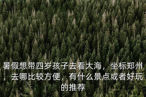 暑假想帶四歲孩子去看大海，坐標鄭州，去哪比較方便，有什么景點或者好玩的推薦