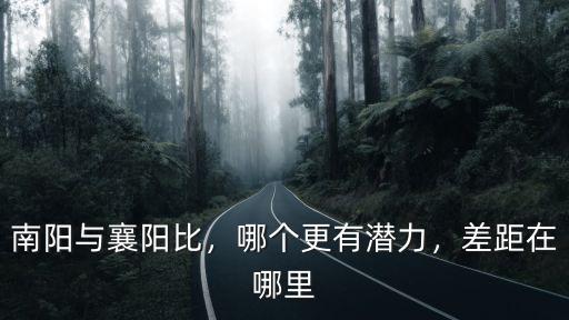 南陽與襄陽比，哪個(gè)更有潛力，差距在哪里