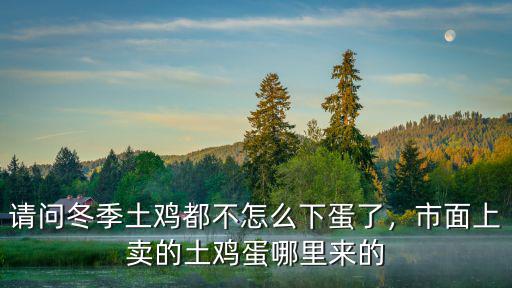 請(qǐng)問(wèn)冬季土雞都不怎么下蛋了，市面上賣(mài)的土雞蛋哪里來(lái)的