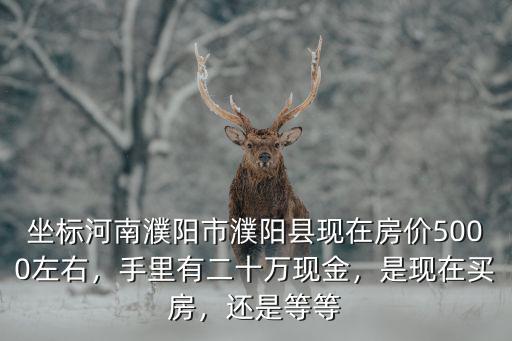 濮陽6000左右在哪里買房,五線城市濮陽