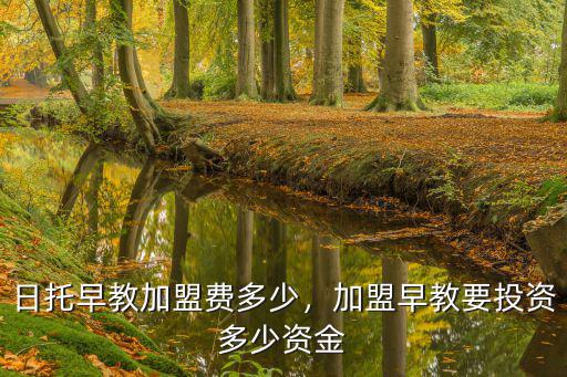 日托早教加盟費(fèi)多少，加盟早教要投資多少資金