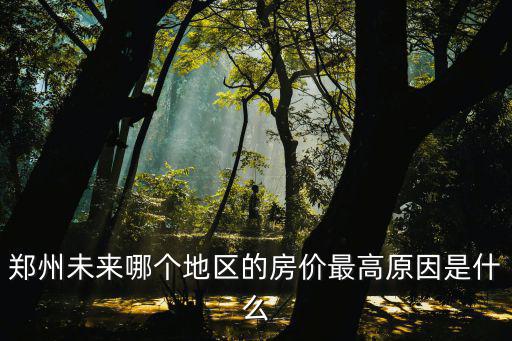 鄭州未來哪個地區的房價最高原因是什么
