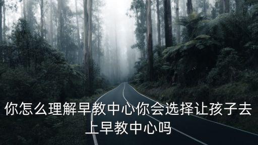 你怎么理解早教中心你會(huì)選擇讓孩子去上早教中心嗎