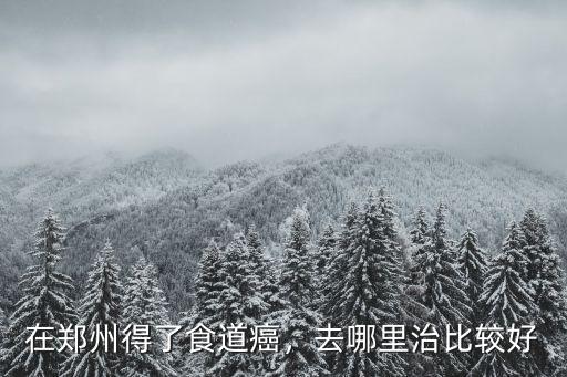 河南林州哪里治食道癌醫院,去哪里治比較好