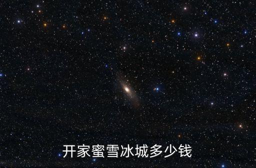 鄭州市代理蜜雪冰城多少錢,開家蜜雪冰城多少錢
