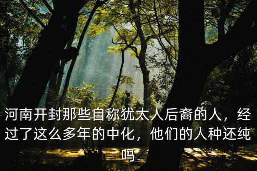 開封的猶太人是怎么回事,為什么開封有猶太人后裔
