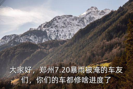 鄭州下大雨的車都淹到哪里去了,下雨后汽車被淹后都去了哪里