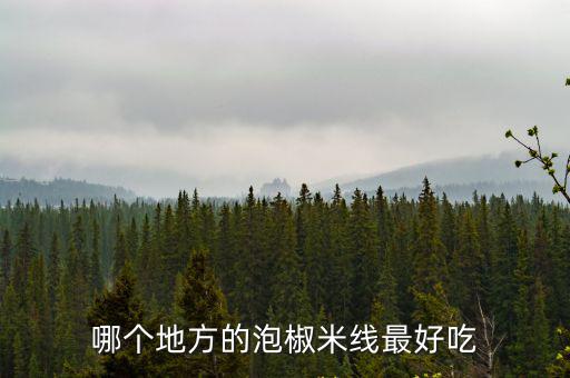 哪個地方的泡椒米線最好吃