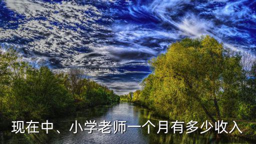 安陽市區內小學教師一個月工資多少,小學老師一個月有多少收入