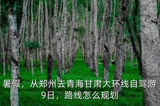 暑假，從鄭州去青海甘肅大環(huán)線自駕游9日，路線怎么規(guī)劃