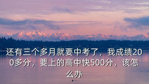 在南陽中考200多分該怎么辦,中考只考了200分怎么辦