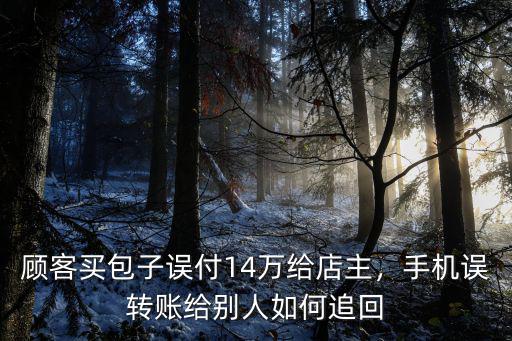 鄭州顧客買包子怎么樣,鄭州一顧客買包子誤付14萬