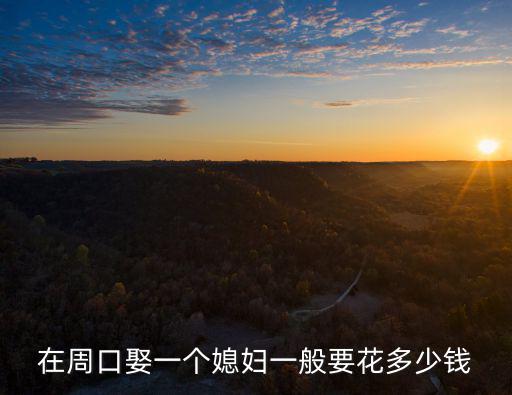 周口地方財禮是多少,周口這邊彩禮多少