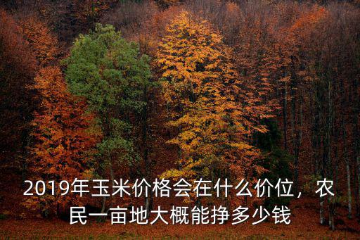 河南農(nóng)民一畝地能掙多少錢,一畝能掙多少錢