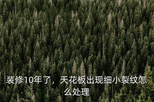 裝修10年了，天花板出現(xiàn)細(xì)小裂紋怎么處理