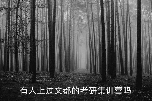 河南文都考研集訓(xùn)營怎么樣,有人上過文都的考研集訓(xùn)營嗎