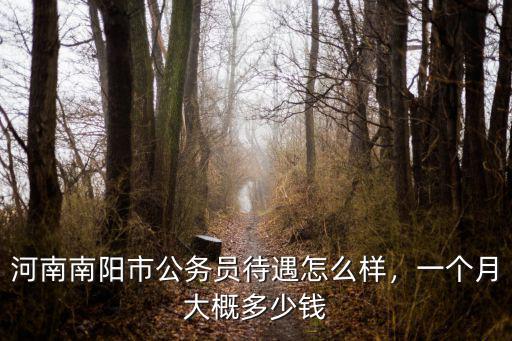河南街道辦事處公務員一月多少錢,一個月大概多少錢