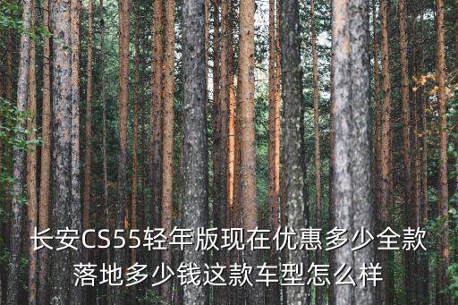 長安cs55現在河南優惠多少,長安cs55手動炫色優惠后