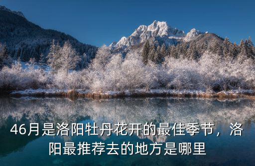46月是洛陽牡丹花開的最佳季節，洛陽最推薦去的地方是哪里
