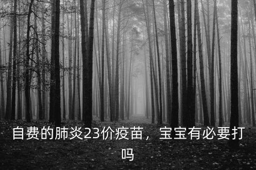 河南23價肺炎疫苗多少錢,23價疫苗多少錢