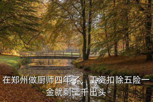 鄭州廚房工資多少,在鄭州做廚師四年了