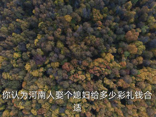 河南彩禮要給多少紅包,河南南陽(yáng)彩禮多少錢