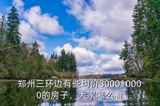 鄭州三環(huán)邊有些均價(jià)800010000的房子，大家怎么看
