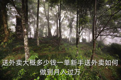 濮陽外賣一單多少錢,送外賣大概多少錢一單