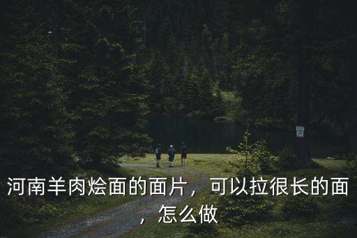 河南羊肉面條怎么做,羊肉熗鍋面怎么做好吃