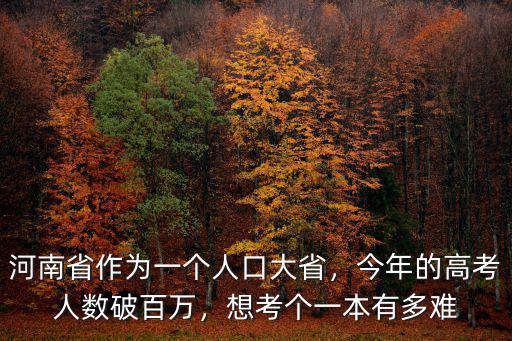 河南省今年中招考試的考生有多少人,今年的高考人數(shù)破百萬