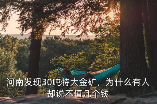 河南發現銀礦在哪里,河南發現特大金礦
