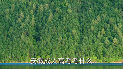 安徽成人高考，安徽成人高考大專考得科目有哪些